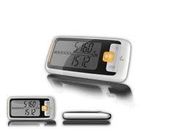 Pedometro digitale del contatore di operazioni successive di salute della tasca del ODM 3D dell'OEM con l'orologio &amp; lo sleep mode