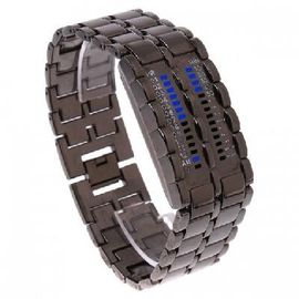Orologio unico del blu di ferro di stile della lava degli uomini LED Digital