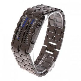 Orologio unico del blu di ferro di stile della lava degli uomini LED Digital