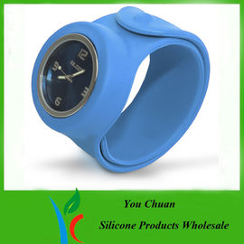 Orologio su misura ed ecologico impermeabile di schiaffo del silicone per i regali di promozione
