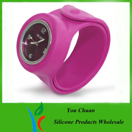 Orologio su misura ed ecologico impermeabile di schiaffo del silicone per i regali di promozione