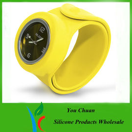 Orologio su misura ed ecologico impermeabile di schiaffo del silicone per i regali di promozione