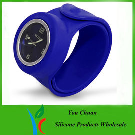 Orologio su misura ed ecologico impermeabile di schiaffo del silicone per i regali di promozione