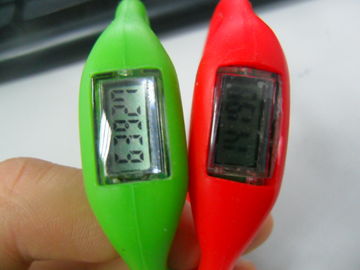 Orologio promozionale del pedometro di polsino della gomma di silicone, orologio multifunzionale di polsino del silicone del movimento