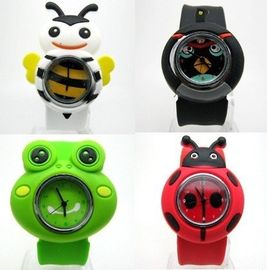 Orologio animale di polsino del silicone dell'orologio del quarzo di schiaffo 3D del fumetto dei bambini