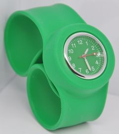 Orologio di polsino del silicone dell'OEM, ragazzi verdi/orologio di gomma delle ragazze