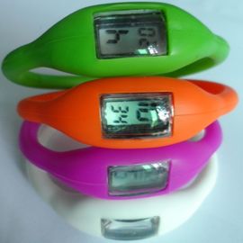 Orologio ambientale di polsino del silicone con azionamento elettronico, vibrazione anti-