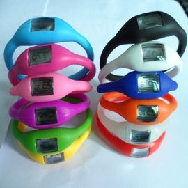 Orologio ambientale di polsino del silicone con azionamento elettronico, vibrazione anti-