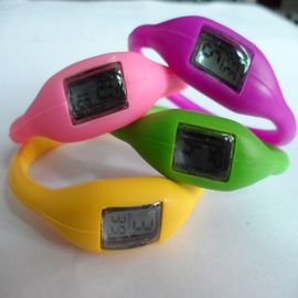 L'orologio di gomma dell'anione dello ione della gelatina dell'orologio di polsino del silicone di colori di Pms con serigrafa stampato