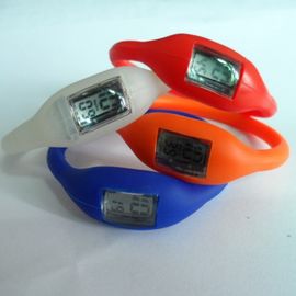 L'orologio di gomma dell'anione dello ione della gelatina dell'orologio di polsino del silicone di colori di Pms con serigrafa stampato