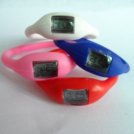 L'orologio di gomma dell'anione dello ione della gelatina dell'orologio di polsino del silicone di colori di Pms con serigrafa stampato