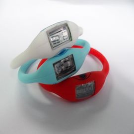 Orologio ecologico di polsino del silicone di 100%, orologio negativo di nuotata del polso di sport dello ione dell'anione