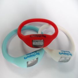 Orologio ecologico di polsino del silicone di 100%, orologio negativo di nuotata del polso di sport dello ione dell'anione