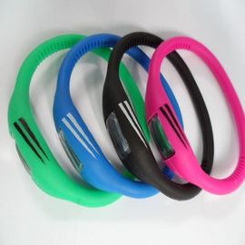 Orologio unisex di polsino del silicone, orologio di nuotata del quarzo di sport dell'anione della gelatina