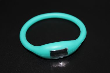 L'orologio di polsino del braccialetto di sport con lo ione della gelatina della gomma di silicone, rosso ha condotto l'orologio