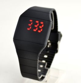 Orologio di polsino del silicone di lampeggiamento dell'orologio del touch screen con il logo su ordinazione