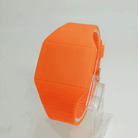 Orologio di polsino del silicone di lampeggiamento dell'orologio del touch screen con il logo su ordinazione