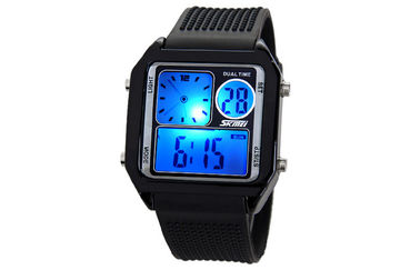 L'orologio analogico LCD della banda dell'unità di elaborazione della lampadina di EL, allarma gli orologi di Digital