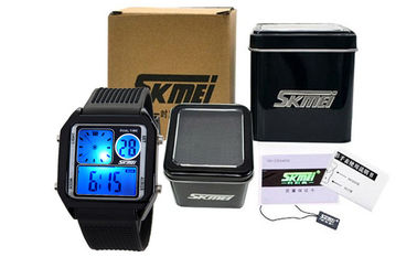 L'orologio analogico LCD della banda dell'unità di elaborazione della lampadina di EL, allarma gli orologi di Digital