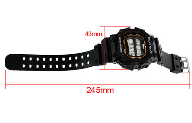 Orologi del fermaglio degli uomini della lampadina di EL dell'orologio di Digital di sport del quadrato di Skmei