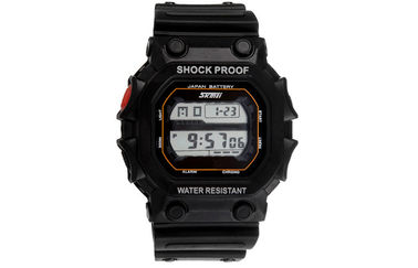 Orologi del fermaglio degli uomini della lampadina di EL dell'orologio di Digital di sport del quadrato di Skmei