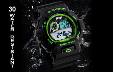 12/24 orologi di scossa di ora scherzano l'orologio multifunzionale LCD impermeabile di BANCOMAT 3
