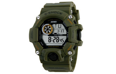 L'orologio quotidiano 12/24 ore di sport dell'allarme della lampadina di EL equipaggia gli orologi di Digital
