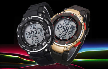 Orologi di Digital rotondi resistenti promozionali dell'acqua dell'orologio del calendario della banda dell'ABS