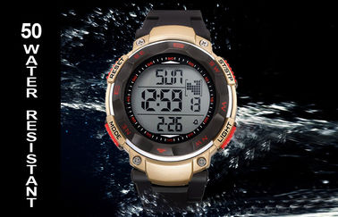 Orologi di Digital rotondi resistenti promozionali dell'acqua dell'orologio del calendario della banda dell'ABS
