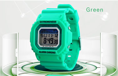Gli ABS bianchi dell'orologio di Digital delle signore eleganti caso 12/24 ore di orologi