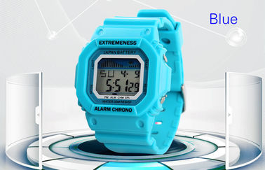 Gli ABS bianchi dell'orologio di Digital delle signore eleganti caso 12/24 ore di orologi