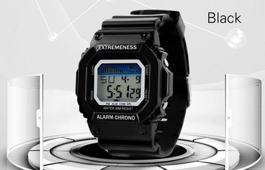 Gli ABS bianchi dell'orologio di Digital delle signore eleganti caso 12/24 ore di orologi