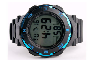 Grande esposizione LCD di Digital dell'allarme quotidiano multifunzionale impermeabile nero dell'orologio