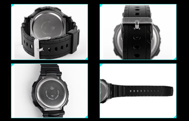 Grande esposizione LCD di Digital dell'allarme quotidiano multifunzionale impermeabile nero dell'orologio