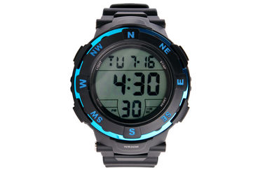 Grande esposizione LCD di Digital dell'allarme quotidiano multifunzionale impermeabile nero dell'orologio