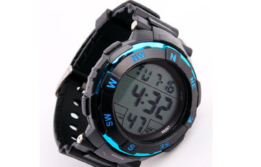 Grande esposizione LCD di Digital dell'allarme quotidiano multifunzionale impermeabile nero dell'orologio