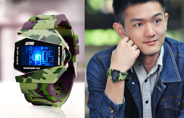 Orologio unisex multifunzionale dei militari di BANCOMAT della lampadina 3 di EL dell'orologio di Digital