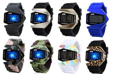 Orologio unisex multifunzionale dei militari di BANCOMAT della lampadina 3 di EL dell'orologio di Digital
