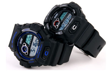 12/24 BANCOMAT LCD dell'orologio 3 di scossa di ora impermeabili per i giovani