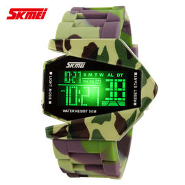 Orologio di Digital multifunzionale del cammuffamento variopinto, resistente di acqua di 50m