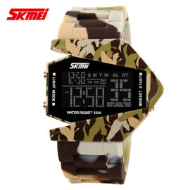 Orologio di Digital multifunzionale del cammuffamento variopinto, resistente di acqua di 50m
