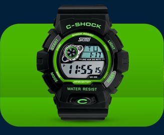 5 orologi resistenti di acqua dell'orologio di Digital di BANCOMAT e LCD multifunzionali