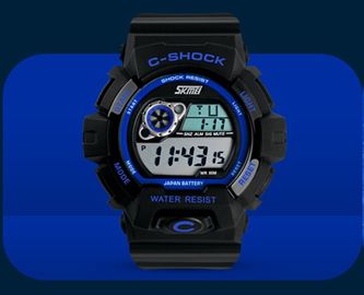 5 orologi resistenti di acqua dell'orologio di Digital di BANCOMAT e LCD multifunzionali