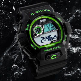 5 orologi resistenti di acqua dell'orologio di Digital di BANCOMAT e LCD multifunzionali