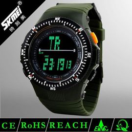 Orologio di Digital multifunzionale LCD nero con la luce della parte posteriore di EL