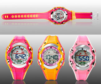 Orologio di Digital multifunzionale dei bambini con la piccola custodia in plastica, facile colta