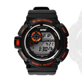 orologio di Digital multifunzionale resistente della lampadina di EL del cronografo dell'acqua 5OM