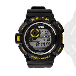 orologio di Digital multifunzionale resistente della lampadina di EL del cronografo dell'acqua 5OM