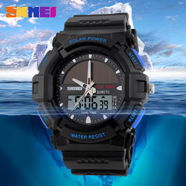 Orologi di Digital solari di sport dei regali di Natale impermeabili con movimento LCD