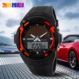 Orologi doppi di scossa del quarzo di Digital di sport all'aperto di energia solare di tempo
